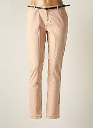 Pantalon chino închidere cu fermoar sub clapetă cu nasturi mărime normală roz MAISON SCOTCH femeie
