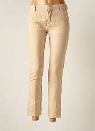 Pantalon slim elasticitate mărime normală bej REIKO femeie