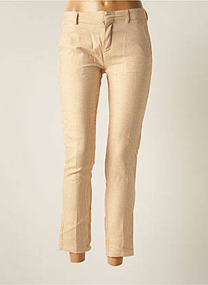 Pantalon slim bej REIKO femeie