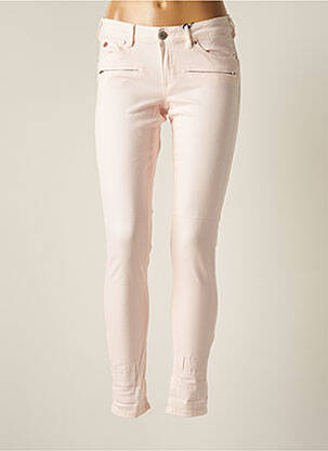 Pantalon slim țesătură poplin mărime normală roz SCOTCH & SODA femeie