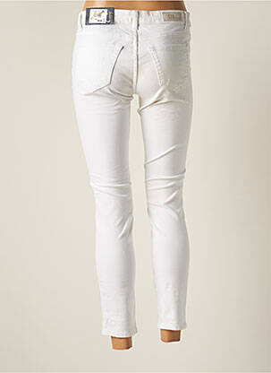 Pantalon 7/8 elasticitate talie joasă alb LTB femeie