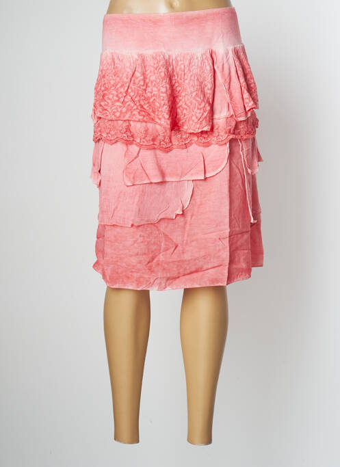 Fustă midi roz JAC JAC femeie