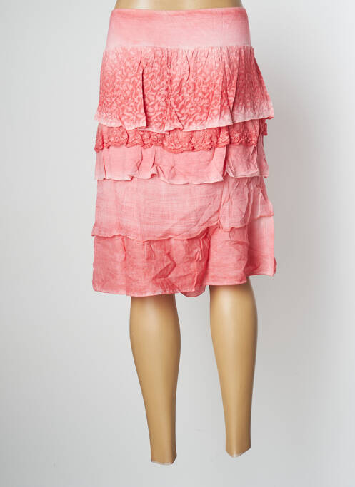 Fustă midi roz JAC JAC femeie