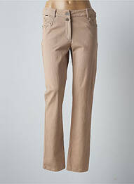 Pantalon slim talie elastică mărime normală bej AGATHE & LOUISE femeie