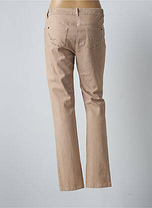 Pantalon slim talie elastică mărime normală bej AGATHE & LOUISE femeie