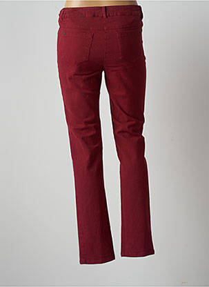 Pantalon slim țesătură poplin mărime normală roșu AGATHE & LOUISE femeie
