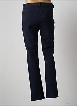 Pantalon slim țesătură poplin mărime normală albastru AGATHE & LOUISE femeie