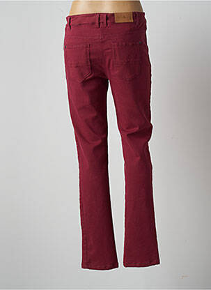 Pantalon slim țesătură poplin mărime normală roșu AGATHE & LOUISE femeie