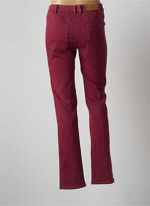 Pantalon slim țesătură poplin mărime normală roșu AGATHE & LOUISE femeie
