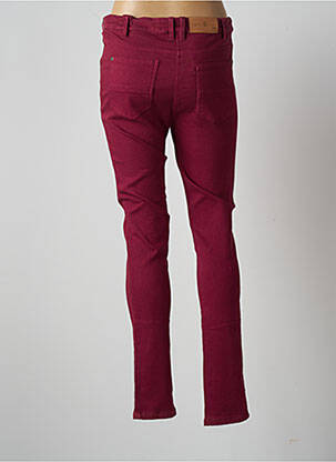 Pantalon slim țesătură poplin mărime normală roșu AGATHE & LOUISE femeie