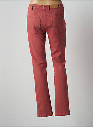 Pantalon slim țesătură poplin mărime normală roz AGATHE & LOUISE femeie