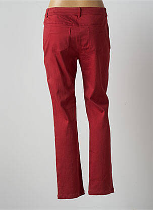 Pantalon drept țesătură poplin mărime normală roșu AGATHE & LOUISE femeie
