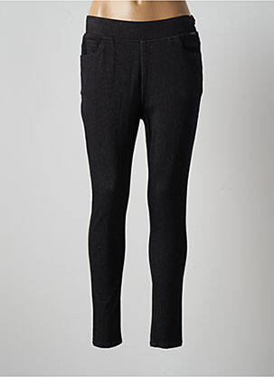Jegging țesătură melanj mărime normală negru AGATHE & LOUISE femeie