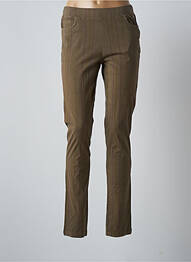 Jegging țesătură poplin mărime normală verde AGATHE & LOUISE femeie