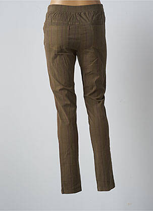 Jegging țesătură poplin mărime normală verde AGATHE & LOUISE femeie