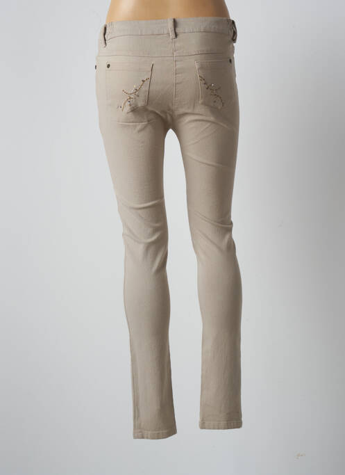 Pantalon slim bej AGATHE & LOUISE femeie