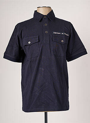 Polo albastru QUINZE & TREIZE bărbat