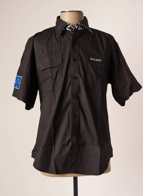 Cămașă cu mâneci scurte negru HAKA DANCE bărbat