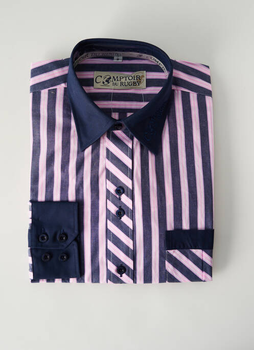 Cămașă cu mâneci lungi violet COMPTOIR DU RUGBY bărbat