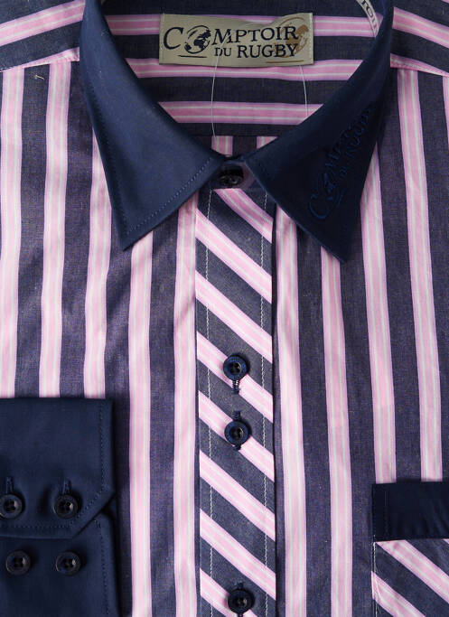 Cămașă cu mâneci lungi violet COMPTOIR DU RUGBY bărbat