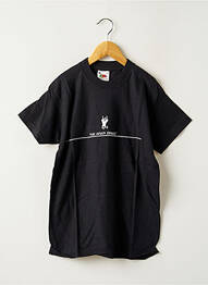 Tricou elasticitate mâneci scurte negru FRUIT OF THE LOOM băiat