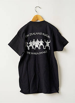 Tricou elasticitate mâneci scurte negru FRUIT OF THE LOOM băiat