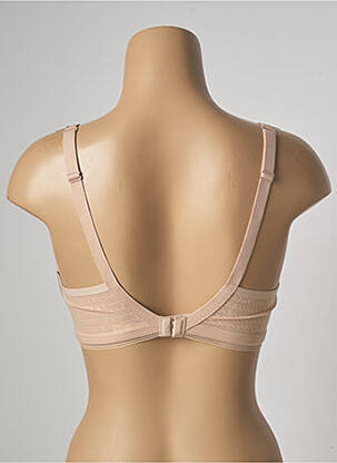 Sutien efect material satinat top sutien modelat culoare piersică SIMONE PERELE femeie