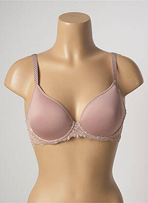 Sutien efect material satinat top sutien modelat bej SIMONE PERELE femeie
