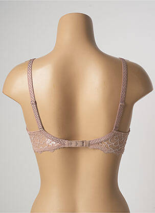 Sutien efect material satinat top sutien modelat bej SIMONE PERELE femeie