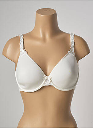 Sutien efect material satinat top sutien modelat alb SIMONE PERELE femeie