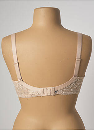 Sutien efect material satinat top sutien modelat culoare piersică SIMONE PERELE femeie