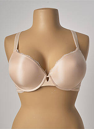 Sutien efect material satinat top sutien modelat roz SIMONE PERELE femeie