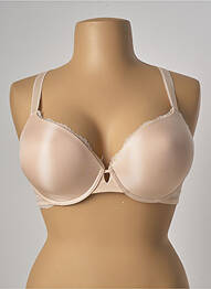 Sutien efect material satinat top sutien modelat roz SIMONE PERELE femeie