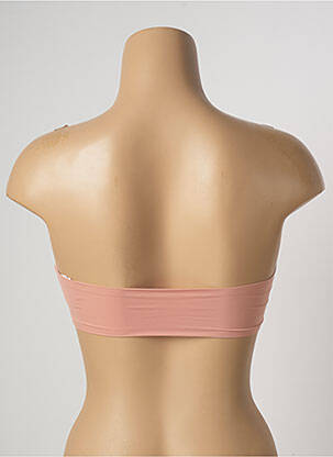 Sutien efect material satinat top bentiță roz PASSIONATA femeie