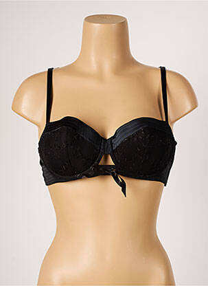 Sutien efect material satinat top sutien modelat negru SIMONE PERELE femeie