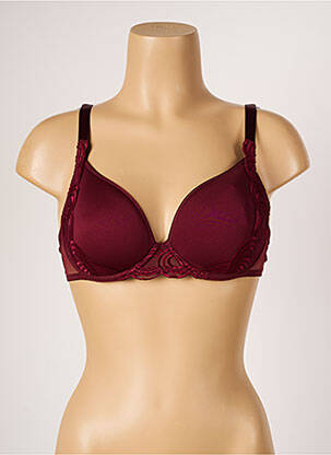 Sutien efect material satinat top sutien modelat roșu SIMONE PERELE femeie