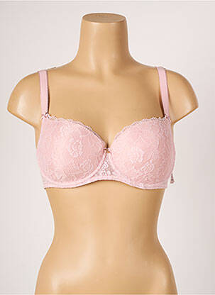 Sutien efect material satinat top sutien modelat roz AUBADE femeie