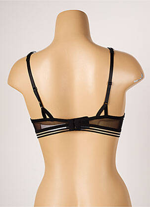 Sutien efect material satinat top sutien push-up negru AUBADE femeie