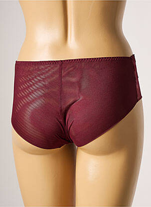 Shorty efect material satinat roșu SIMONE PERELE femeie