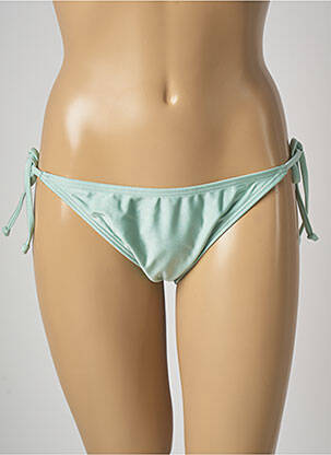 Chiloți de baie efect material satinat bikini verde BARTS femeie