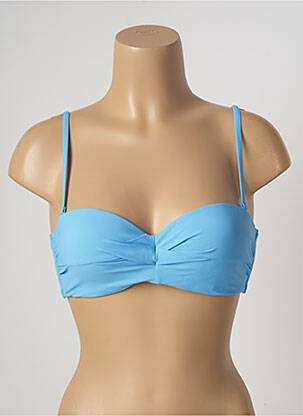 Sutien de costum de baie elasticitate sutien balconet cu decolteu înalt albastru BARTS femeie