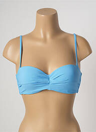 Sutien de costum de baie elasticitate sutien balconet cu decolteu înalt albastru BARTS femme