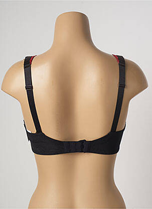 Sutien efect material satinat sutien cupe întregi cu decolteu înalt negru AUBADE femeie