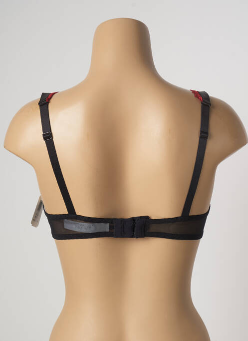 Sutien efect material satinat sutien cupe întregi cu decolteu înalt negru AUBADE femme