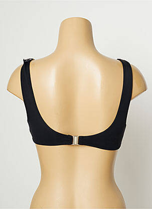 Sutien de costum de baie elasticitate sutien cupe întregi cu decolteu înalt negru SUMADRA femeie