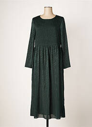 Rochie lungă mâneci lungi mâneci lungi verde SAMSOE & SAMSOE femeie