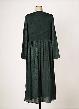 Rochie lungă mâneci lungi mâneci lungi verde SAMSOE & SAMSOE femeie