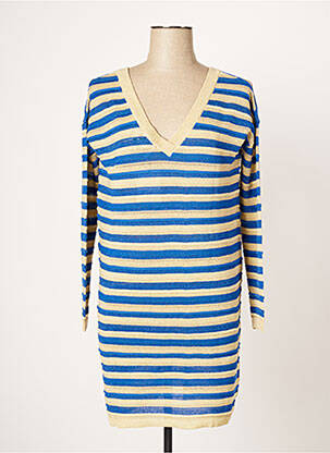 Rochie pulover albastru BERENICE femeie