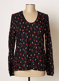 Bluză imprimeu floral mâneci lungi negru I.CODE (By IKKS) femeie