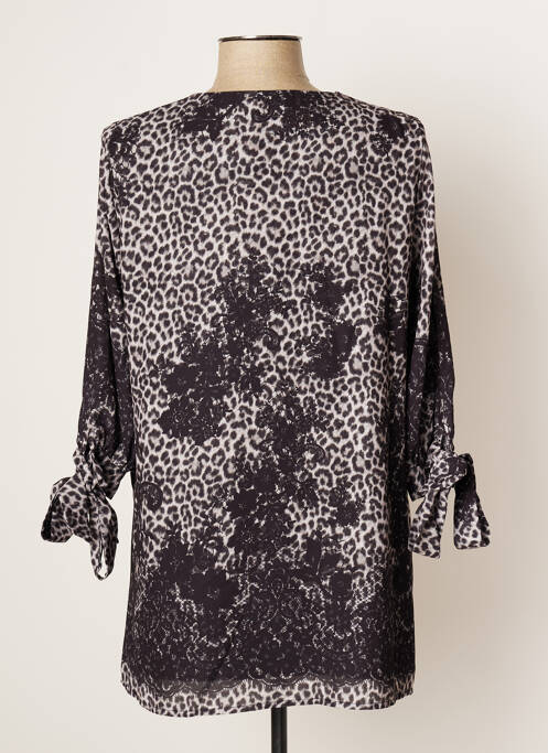 Tunică mâneci lungi guler în v gri FRACOMINA femme